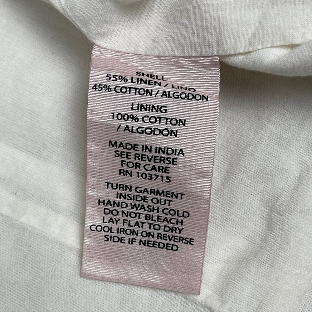 NANETTE LEPORE embroidered lined linen cotton boho lightweight jacket NEW size 2 - Picture 13 of 14